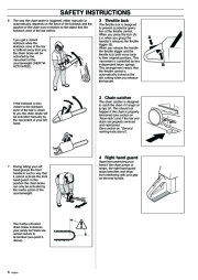 Husqvarna 340 345 350 Chainsaw Owners Manual, 1995,1996,1997,1998,1999,2000,2001 page 6