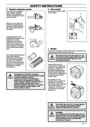 Husqvarna 340 345 350 Chainsaw Owners Manual, 1995,1996,1997,1998,1999,2000,2001 page 7