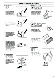 Husqvarna 340 345 350 Chainsaw Owners Manual, 1995,1996,1997,1998,1999,2000,2001 page 9