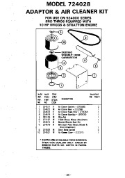 Ariens Sno Thro 924000 Series Snow Blower Parts Manual page 20