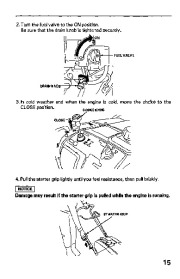 Honda HS621 Snow Blower Owners Manual page 16