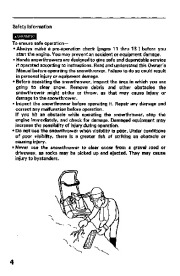 Honda HS621 Snow Blower Owners Manual page 5
