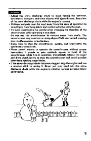 Honda HS621 Snow Blower Owners Manual page 6