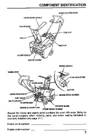 Honda HS621 Snow Blower Owners Manual page 8