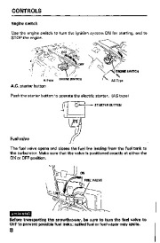 Honda HS621 Snow Blower Owners Manual page 9