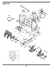 MTD C D Style Snow Blower Owners Manual page 20