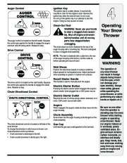 MTD C D Style Snow Blower Owners Manual page 9