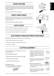 Husqvarna 317EL 321EL Chainsaw Owners Manual, 2004,2005,2006 page 11