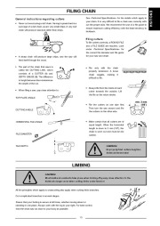 Husqvarna 317EL 321EL Chainsaw Owners Manual, 2004,2005,2006 page 13