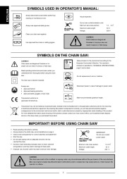 Husqvarna 317EL 321EL Chainsaw Owners Manual, 2004,2005,2006 page 2