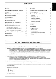 Husqvarna 317EL 321EL Chainsaw Owners Manual, 2004,2005,2006 page 3