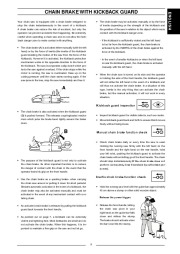 Husqvarna 317EL 321EL Chainsaw Owners Manual, 2004,2005,2006 page 9