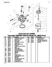 Toro 38053 824 Snowthrower Parts Catalog, 2000, 2001 page 14