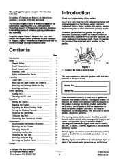 Toro 62925 206cc OHV Vacuum Blower Owners Manual, 2003, 2004, 2005 page 2
