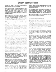 Toro 38040, 38050 and 38080 Toro 524 Snowthrower Owners Manual, 1987 page 2