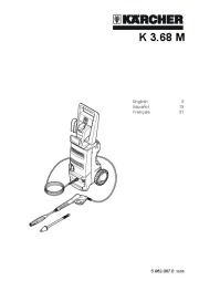Kärcher K 3.68 M Electric Power High Pressure Washer Owners Manual page 1