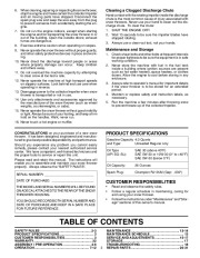 Husqvarna 924SBE Snow Blower Owners Manual, 2006,2007,2008 page 3