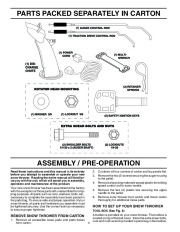 Husqvarna 924SBE Snow Blower Owners Manual, 2006,2007,2008 page 4