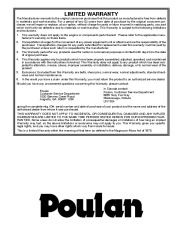 Poulan Owners Manual, 2009 page 38