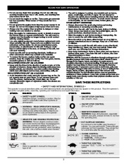 MTD Troy-Bilt TB360BV 4 Cycle Blower Vacuum Lawn Mower Owners Manual page 3