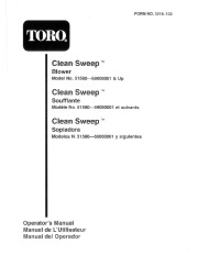 Toro 51580 300 Clean Sweep Manual, 1996 page 1