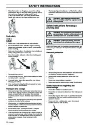 Husqvarna 323P4 325P5 X-Series Chainsaw Owners Manual, 2003 page 12