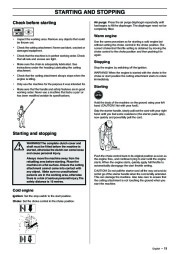 Husqvarna 323P4 325P5 X-Series Chainsaw Owners Manual, 2003 page 19