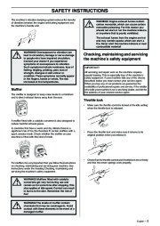 Husqvarna 323P4 325P5 X-Series Chainsaw Owners Manual, 2003 page 5