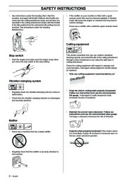 Husqvarna 323P4 325P5 X-Series Chainsaw Owners Manual, 2003 page 6