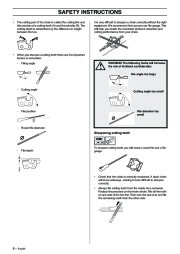 Husqvarna 323P4 325P5 X-Series Chainsaw Owners Manual, 2003 page 8