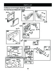 Craftsman 247.770120 6.5 Horse Yard Vacuum Owners Manual page 29