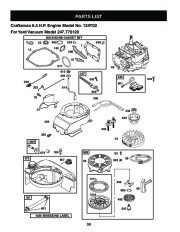 Craftsman 247.770120 6.5 Horse Yard Vacuum Owners Manual page 30