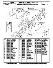 McCulloch Mac 3-14XT Chainsaw Service Parts List page 1