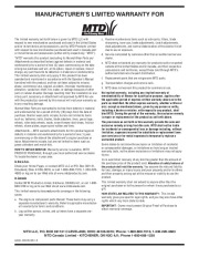 MTD 600 Series L Style Snow Blower Owners Manual page 24