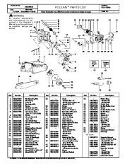 Poulan 2100 2400 Chainsaw Parts List Manual page 1