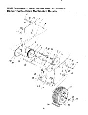 Craftsman 247.886510 Craftsman 23-Inch Snow Thrower Owners Manual page 28