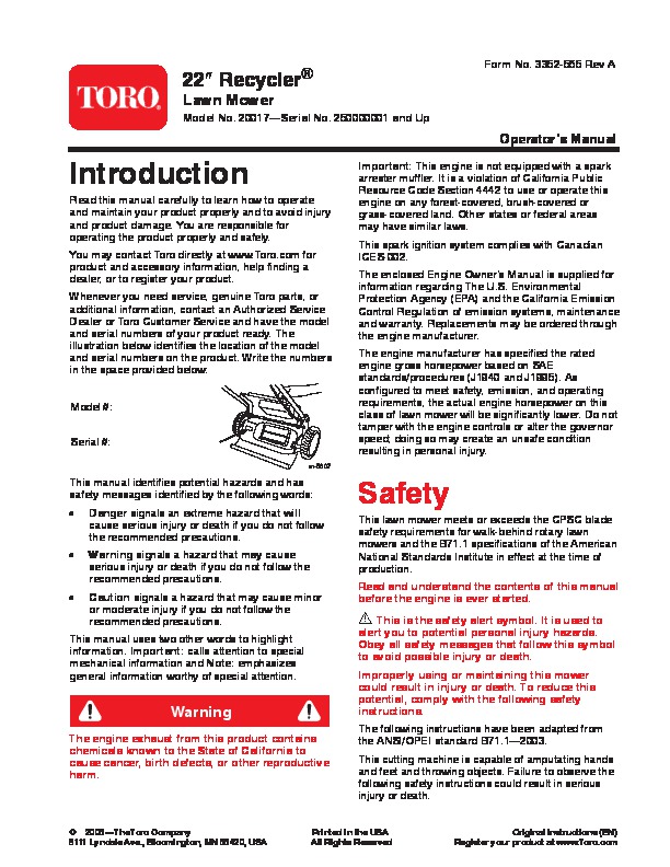 Toro Xl Lawn Tractor Service Manual