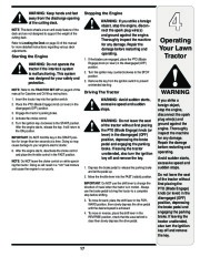 MTD Gold 601 Transmatic Tractor Lawn Mower Owners Manual page 17