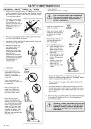 Husqvarna 394XP Chainsaw Owners Manual, 1999,2000,2001 page 18