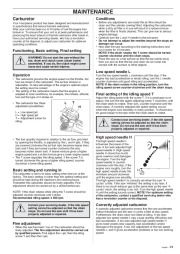 Husqvarna 394XP Chainsaw Owners Manual, 1999,2000,2001 page 29