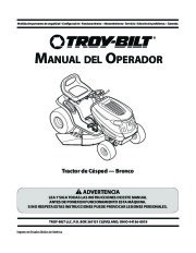 MTD Troy-Bilt Bronco Garder Tractor Lawn Mower Owners Manual page 33