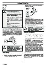 Husqvarna 576XP AutoTune Chainsaw Owners Manual, 2001,2002,2003,2004,2005,2006,2007,2008,2009 page 18