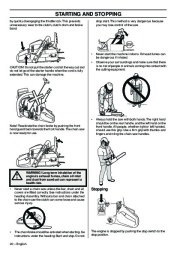 Husqvarna 576XP AutoTune Chainsaw Owners Manual, 2001,2002,2003,2004,2005,2006,2007,2008,2009 page 20