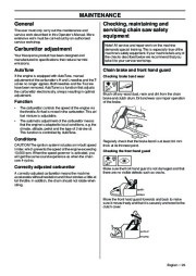 Husqvarna 576XP AutoTune Chainsaw Owners Manual, 2001,2002,2003,2004,2005,2006,2007,2008,2009 page 29