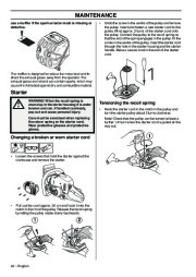 Husqvarna 576XP AutoTune Chainsaw Owners Manual, 2001,2002,2003,2004,2005,2006,2007,2008,2009 page 32