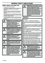 Husqvarna 576XP AutoTune Chainsaw Owners Manual, 2001,2002,2003,2004,2005,2006,2007,2008,2009 page 6