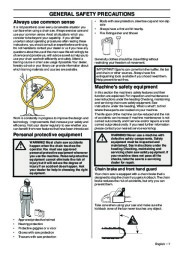 Husqvarna 576XP AutoTune Chainsaw Owners Manual, 2001,2002,2003,2004,2005,2006,2007,2008,2009 page 7