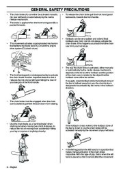 Husqvarna 576XP AutoTune Chainsaw Owners Manual, 2001,2002,2003,2004,2005,2006,2007,2008,2009 page 8