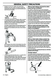 Husqvarna 445 445e 450e Chainsaw Owners Manual, 2005,2006,2007,2008,2009 page 10