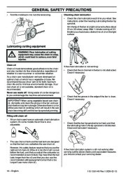 Husqvarna 445 445e 450e Chainsaw Owners Manual, 2005,2006,2007,2008,2009 page 16